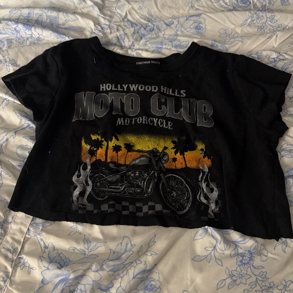Streetwear Society Black Moto Club Tee